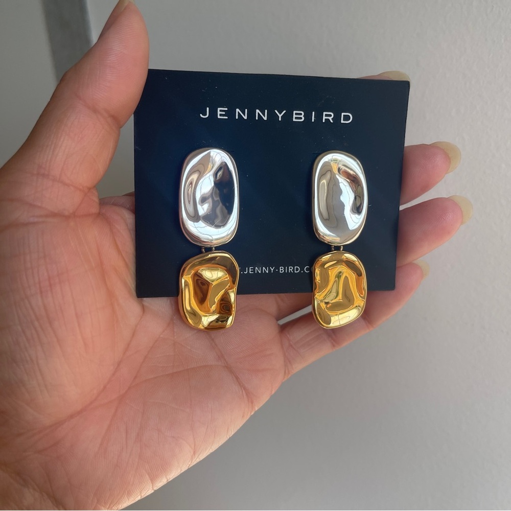 Jenny Bird Thea Two Tone Earrings - Picture 5 of 5